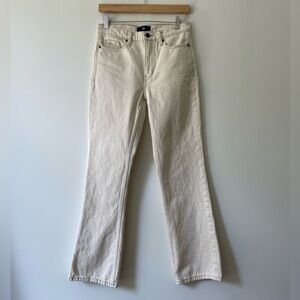 Banana Republic Cotton Twill Bootcut Jean Ecru Size 28 High Rise